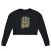 Women's Cropped Sweatshirt | Bella + Canvas 7503 Black
